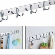 GANTUNGAN Stainless Steel Clothes Hanger 5 Hooks 1241-Kapstok Clothes Hanger Hooks F11