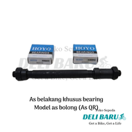 As khusus bearing hub terombol pelek belakang bering 6000 model bolong QR Quick Release sepeda lipat