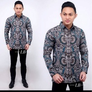 Men's Batik / Men's Batik Suit / Fine Cotton / Pekalongan Batik / Long Sleeve / Men's Collar Shirt