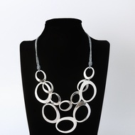 Metal Necklace Popular Double Layer Exaggerated Necklace Premium Jewelry Short Necklace