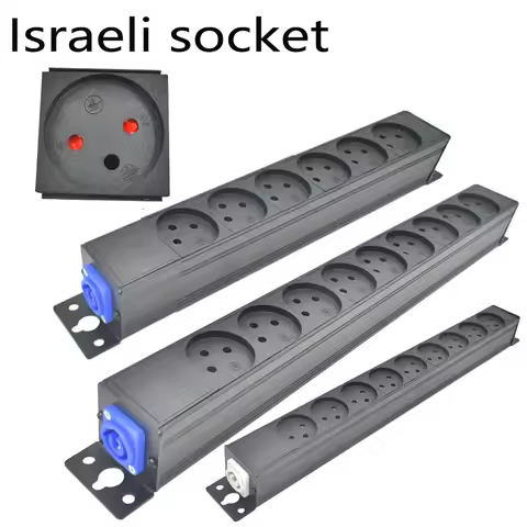 Israel PDU Power Strip Network cabinet rack Schuko Powerlink Power Link Box Aviation plug 1-10AC