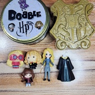 TAKE ALL Harry Potter Toy Doll Minis Hermione Luna Lovegod with Dobble Case WBEI + Hogwarts Case