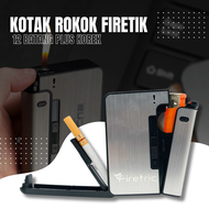 KOTAK ROKO ELEKTRIK KEREN ISI 20 BATANG BAHAN ALUMINIUM / KOTAK ROKOK UNIK MURAH FILTER ANTI AIR