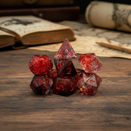 Crystal Look 7pcs Polyhedral Dice Set for DND Table Game RPG Role-Playing  Set 7 Keping Dadu Polihed