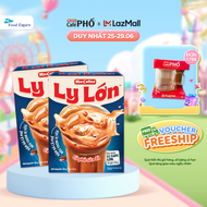 Combo 2 hộp Cà phê Ly Lớn - Maccoffee (hộp 10 gói x 26g)