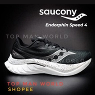 SAUCONY ENDORPHIN SPEED 4 men / BLACK / Nylon Plate Running Shoe
