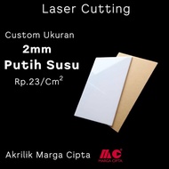 Akrilik Lembaran - Custom Akrilik Susu Ukuran 2mm