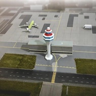[kanye2dc] 1:400 Airport Control Tower Model 1 400 Scale Airport Building Model Hand