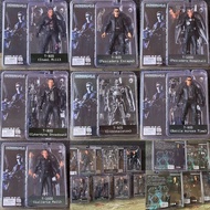 NECA 7" Terminator 2 T-800 T-1000 Action Figures - Arnold Schwarzenegger Collectible Model Toy Set