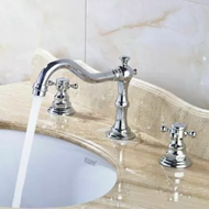 NC Waterworks Rich Collections 3 Hole Basin mixer Chrome / Antique Finish ก๊อกผสม 3 รู รูปเเบบ โบราณ