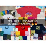 T SHIRT lelaki saiz BESAR XXL-8XL🔥🔥