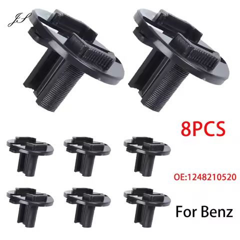 8Pcs Headlight Fastener Clip 1248210520 For Mercedes Benz W124 300CE E420 E320 E300 260E 300E 400E 5