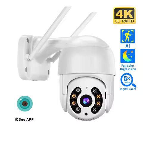 8MP 4K IP Camera 5MP Speed Dome Auto Tracking PTZ Camera Smart Home Outdoor Wireless WIFI Camera Sur