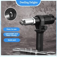 Electric Pull Rivet Conversion Adapter Pull Nail Electric Rivet Nut Riveting Adapter Tools for Cordl