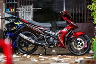 [Giá hủy diệt] Tem rời Exciter 135 mẫu Jupiter MX đỏ đen siêu hot 2023