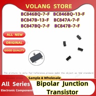 10Pcs SMD BJT Bipolar Junction Transistor BC846BQ-7-F SOT23-3 BC846BQ-13-F BC847B-13-F  BC847A-7-F B