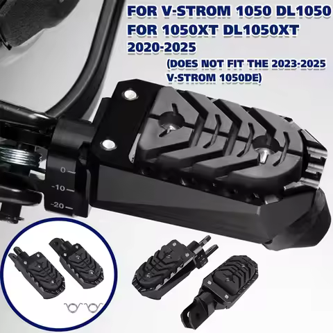 Vstrom 1050XT DL1050XT Motorcycle Footrest Aluminum Wide Billet Foot Pegs Rests Footpeg For SUZUKI V