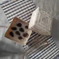 (B012) Besek Box 18 cm|Gift Box|Hampers|Bamboo Woven|Serahan|Delivery|Parcel Parcel|Groceries|Gift