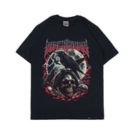 Metal T-Shirt Satanic Distro T-Shirt Men Women Black SIXCISSORS 666 HELLCROW