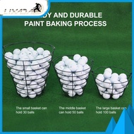 LIXADA Golf Ball Range Basket Foldable Handle Large Capacity Golf Ball Basket Paint Baking Rust Proo