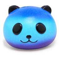 Jumbo Squishy Colorful Galaxy Panda Cute Slow Rising Stress Reliever Soft Squeeze Toy PU Bread Scented Xmas Fun Gift for Kid