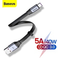 Baseus 0.23m 5A USB Type C Cable Fast Charging For Huawei P30 P20 Mate 30 20 P10 Pro Lite Charger For Xiaomi Type-c Cable