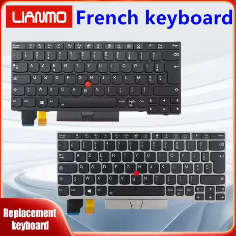 French Notebook Keyboard Suitable for Lenovo ThinkPad X280 A285 X390 X395 L13 Gen1 S2 5TH 6TH Gen L1