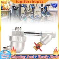 jupitershopss Auto Drain Valve DN15 G1/4 Stainless Steel Filter Screen One Button Cleanliness Draina