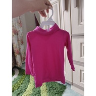 Minus - uniqlo long sleeve cuff size 80 fuchsia color