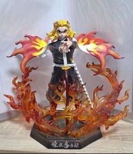 二手GK模型 簡刻 鬼滅之刃 九柱共鳴系列 第一彈 大哥 炎柱 煉獄杏壽郎 GK 雕像 無盒