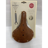 {Fashion Bike} Exhibits BROOKS B17 Aged Men's Retro Seat Cushion Tanned Leather Color