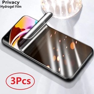 3Pcs Privacy Hydrogel Film For Vivo Y19 Y19e Y04 Y39 Y29s Y19s t Y18i Y03t Y37m Screen Protector Wit