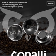 Basket Portafilter 58mm Double Basket 58mm 2 Cup Funnel Unpressurized Backflush Blind Basket Coffee 