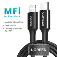 UGREEN สายชาร์จไอโฟน USB C to Lightning Cable MFi Certified Apple Charging Cable สำหรับ iPhone 14 13