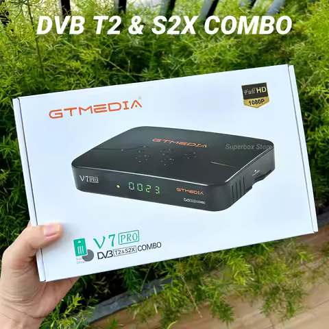 2024 GTMEDIA V7 Pro DVB T2 S2X COMBO Support CA Card HEVC 10bit 1080P Full HD PVR Ready USB WiFi Opt
