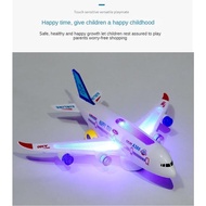 Airbus Airbus A380 Luminous Electric Universal Aircraft Children's Toy Aircraft Model Assembly Toy