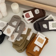 SALE Bfuming Korean Cute Furry Animals Socks High Quality Cotton Socks Women Socks Fashion Soild Col