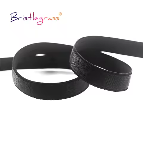 BRISTLEGRASS 50 100 Yard by Roll 3/8" 10mm Nylon Bra Strap Elastic Band Spandex Shoulder Tape Underw