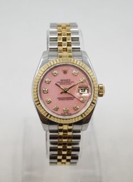 ROLEX/勞力士 179173 DAYJUST OPAL DIAL WITH DIAMONDS MARK 2007 CARD #HK10379