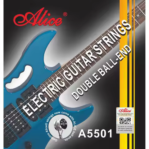 Alice A5501 Light (010-046) Double Ball End Steel Nickel Alloy Wound Electric Guitar Strings For Hea