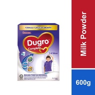 [FREE SHIPPING]SUSU TEPUNG Dumex Dugro Complete(1-6 Tahun) (600g)DUMEX DUGRO COMPLETE MILK POWDER