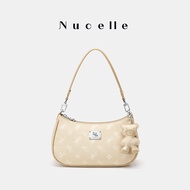 Elegant Nucelle 2026 New Pegasus Floral Underarm Bag Single Shoulder Crossbody Half-Moon Handbag Fas