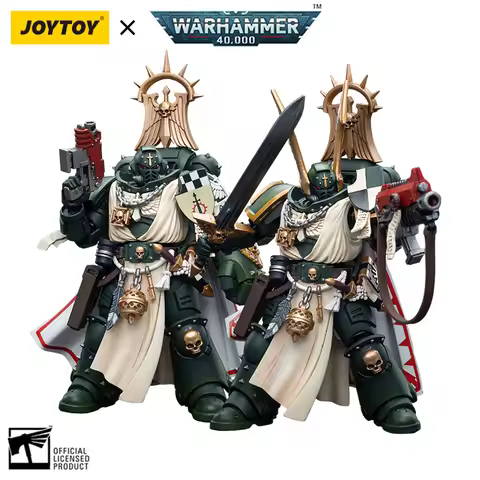 JOYTOY Warhammer 40k 1/18 Action Figures Anime 12cm Dark Angels Master Lazarus Master with Power Fis
