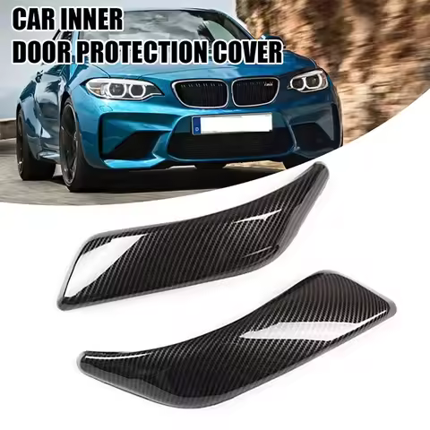 2/4Pcs For BMW 1 2 Series F20 F21 F22 F23 Carbon Fiber Style Interior Door Handle Panel Trim Cover L