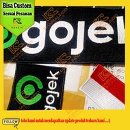 Gojek embroidery, Gojek/ emblem embroidery