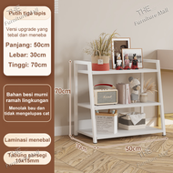 Furniture Rak Besi Lerberg 4&5 Tingkat Rak Susun Putih Rak Barang Rak Buku Serbaguna Rak Aestetic Ru