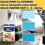 ICI DULUX INSPIRE INTERIOR MATT 18 Liter Alice Blue / Amsterdam / Indian Bead