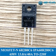 N-channel MOSFET 6R280C6 IPA60R280C6 650V 13.8A/40A TO-220F