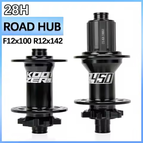 Koozer 450 Rear Hub 12x142 Thru Axle 12x100 Front Hub 28h HGR XDR MSR Cube 28 Holes Gravel Road Bike