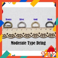 ⯯🉓🊎Moderate Type Metal Dring (Inner 1.3cm) Bag Buckle Cangkuk Tali Beg Buckle Beg Tali DIY Bag Acces